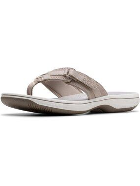 Women's Light Taupe Synthetic Thong Open Toe Breeze Sea Flip-Flop Casual Shoes